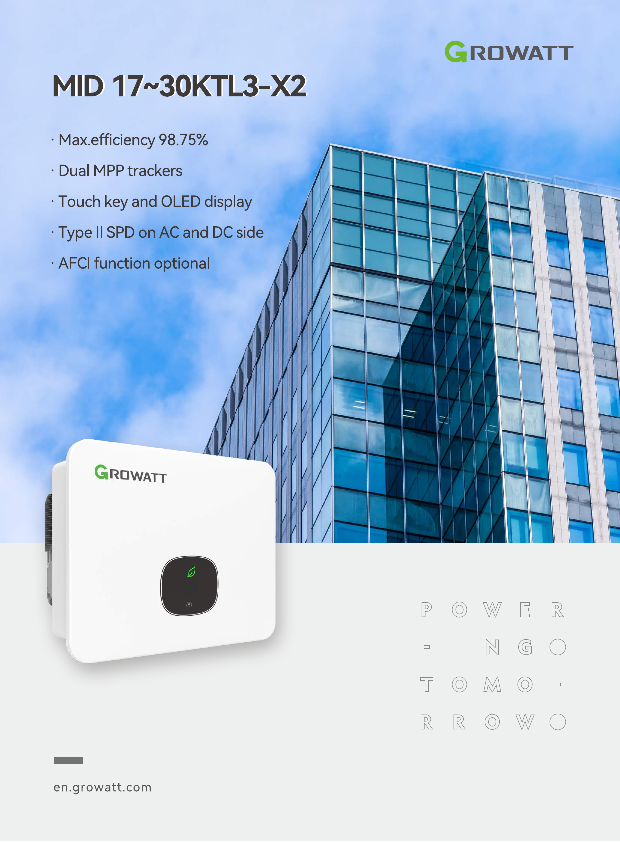 Growatt MID 30KTL3-X2 (New) — фото 2