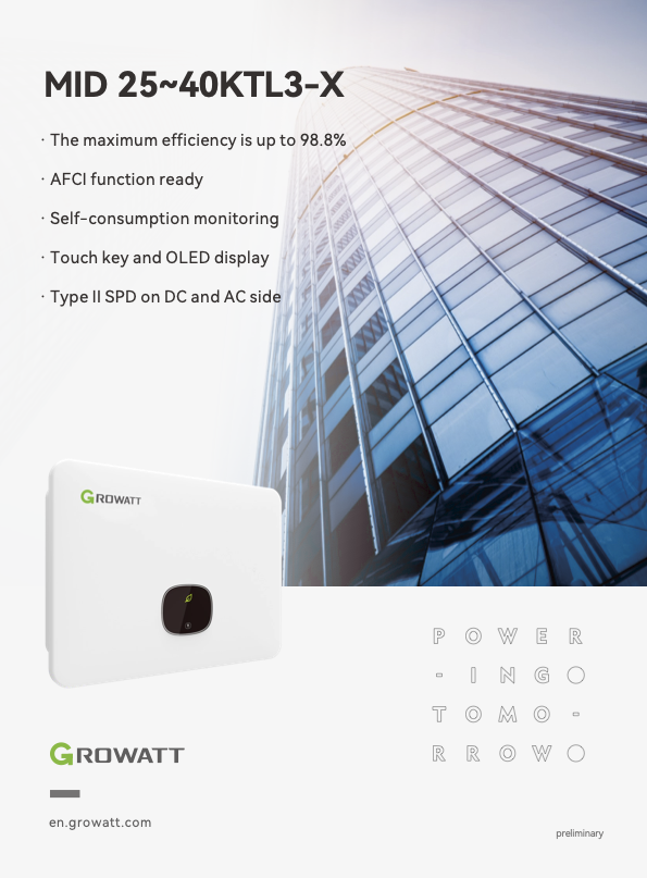 Growatt MID 40KTL3 — фото 2