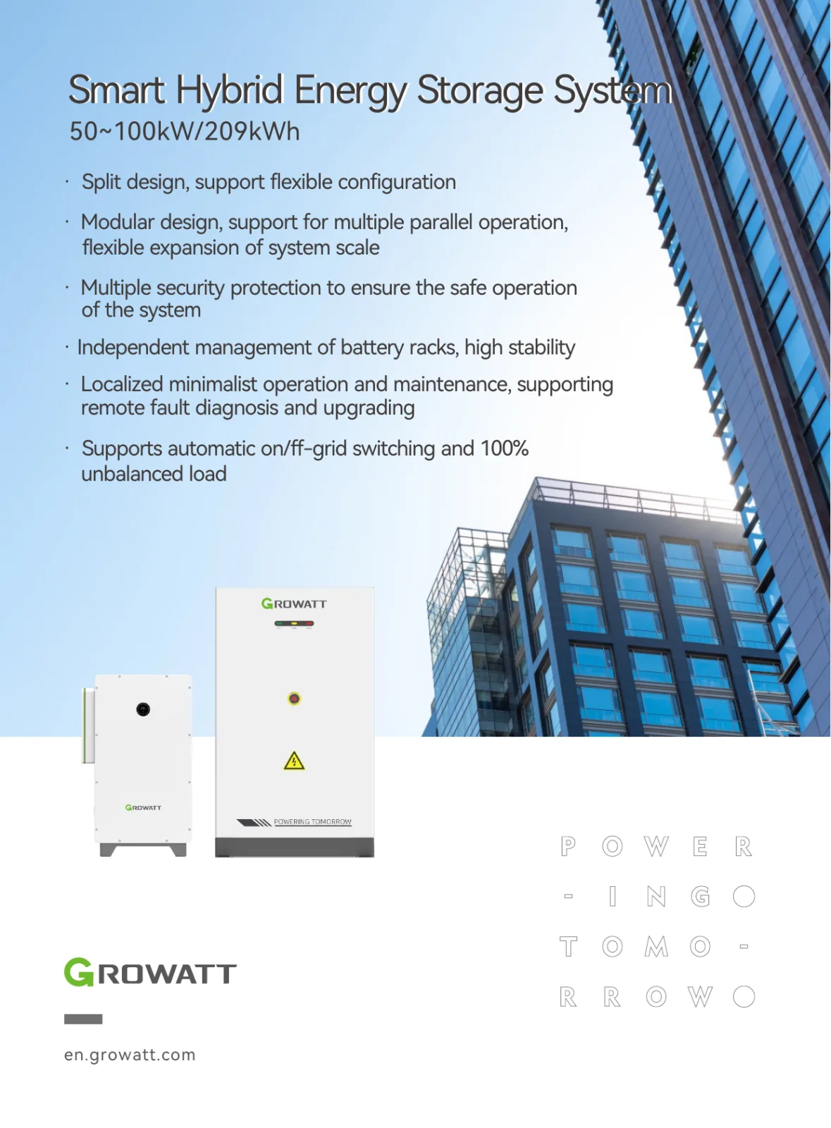 Growatt WIT 100K-HU + ACE 209H-2H